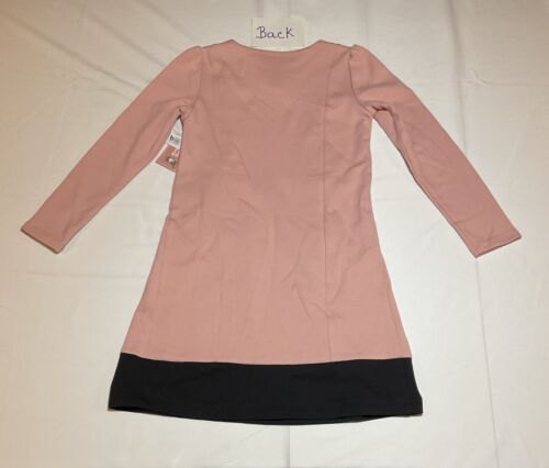 Gymboree Girls' Size 7 Pleated Ponte Bow Strawberry Cream & Black Dress NWT - Picture 3 of 8