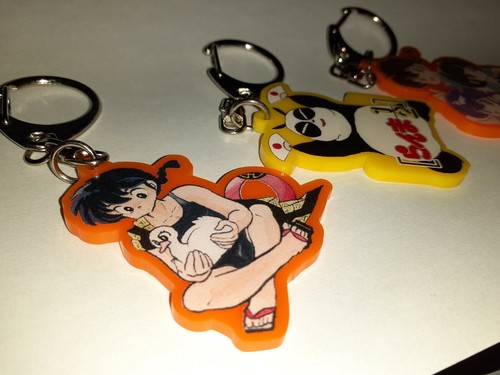 Ranma 1/2 key chain set 3 Akane Genma P chan rare Japan anime hobby z - Picture 4 of 8