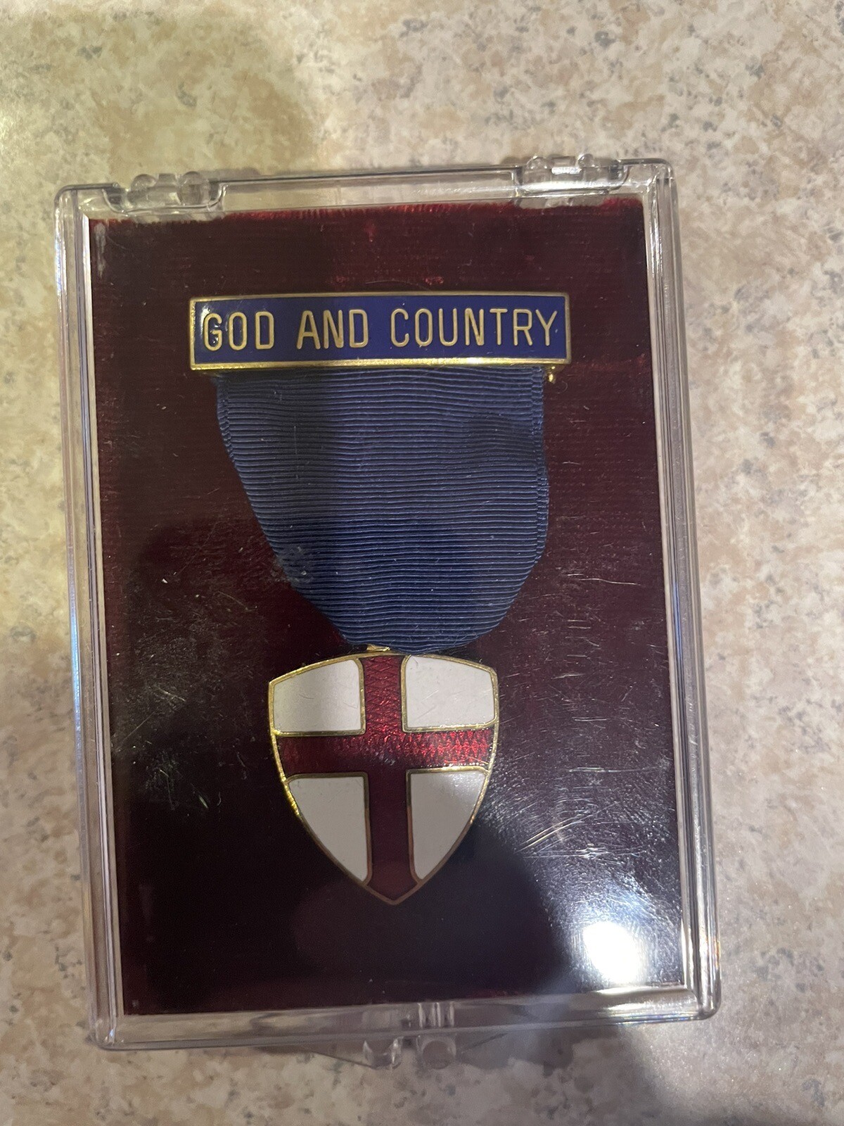 Vintage God And Country Medal BSA Boy Scouts Religious Award eBay