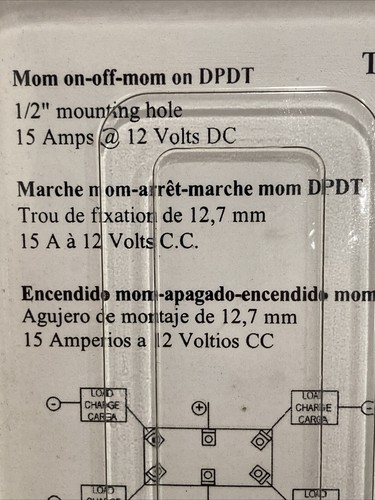 Sierra Marine TG40460-1 Toggle Switch MOM On-Off-MOM On DPDT NEW FS - Bild 11 von 14