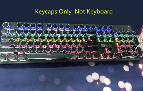Steampunk Round Typewriter Backlit Keycap OEM for Cherry MX Mechanical Keyboard - Picture 8 of 16