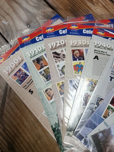 New Sealed CELEBRATE THE CENTURY 1900-1980. Complete 9 Sheet Set US USA Stamps - Picture 2 of 21