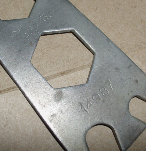 Vintage, Maytag 5-1/4" Multi Wrench, #14987,, plated, nice! #3 Denham Chart - Picture 8 of 8