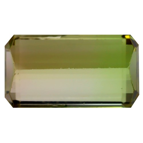 2.97 ct Octagon (11.22 x 6.17 mm) Unheated Mozambique Bi-Color Tourmaline - Picture 2 of 2