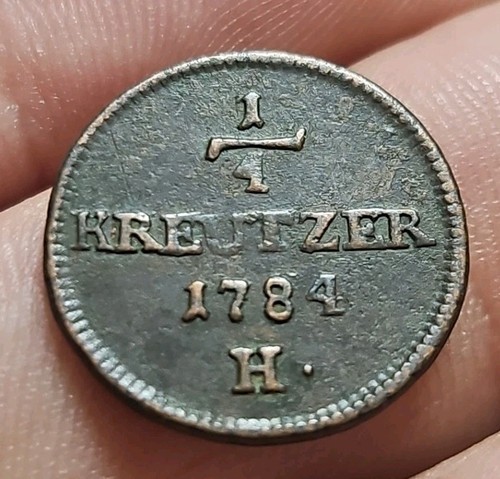 1/4 KREUZER 1784 H Guntzbourg Hambourg Autriche - Photo 2/2