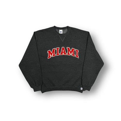 Russell Athletic University of Miami Spellout Embroidered Sweater Size Medium - Picture 5 of 7