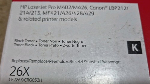New HP 26X (CF226X) Everyday Black Toner by Xerox High Capacity Free Post - Picture 3 of 4