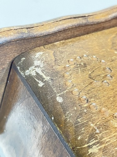 Beautiful Antique Vintage Carved Pattern Wooden Jewelry Box - Picture 15 of 16