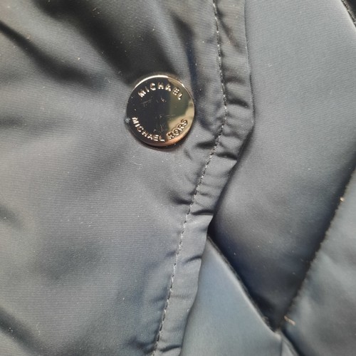 Michael Kors Puffer Jacke Herren mittelblau Steppmantel isoliert Daunenfüllung - Bild 5 von 22