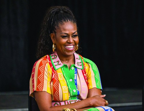 Michelle Obama 2026 - Calendario Brillante a Todo Color + Máscara de Moda de Bonificación - Juego de Regalo - Imagen 6 de 12