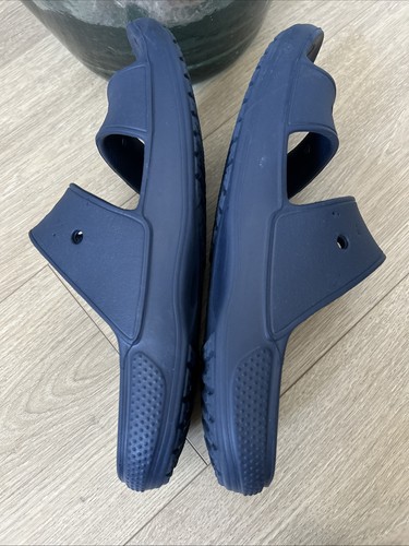 Crocs Iconic Comfort Sandals Sliders Double strap Open Toe Navy Men's Size 10 - Picture 5 of 10
