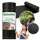 Agrotkanina 1.6x10m 100g Schwarz Uv Unkrautvlies Mulchfolie Gartenvlies