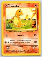Charmander - Base Set 046/102 Pokemon Card LP