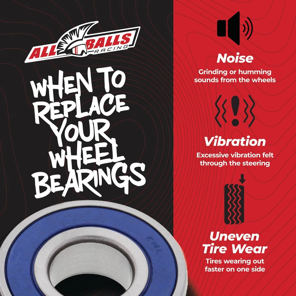 All Balls Wheel Bearing Kit Front For Honda XL125 V2 VARADERO (Euro) 01-02 - Изображение 3 из 4