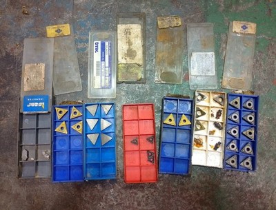 Lot of Carbide Indexable Lathe Turning Inserts TMX Iscar Sandvik Sumitomo TPU...