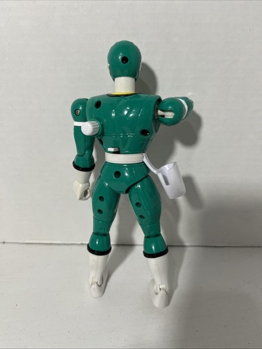 Vintage 1997 Bandai Power Rangers Green Ranger Actionfigur 8" Windup Chopping - Bild 5 von 9