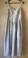 American Eagle Blue, Polk A Dot Midi Dress, Boho, Cottage Core, Women’s Size XL