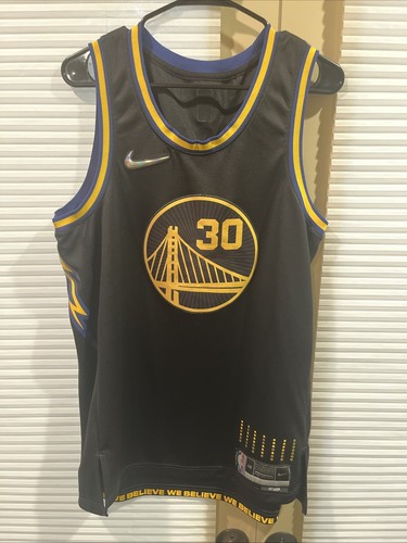 Authentic Stephen Curry Warriors 75th 21-22 Nike city swingman Jersey 48 large - Picture 1 of 3