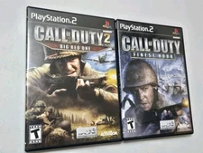 Disks Mint, Complete In Box! 2 games: Call of Duty Big Red One & Finest Hour PS2
