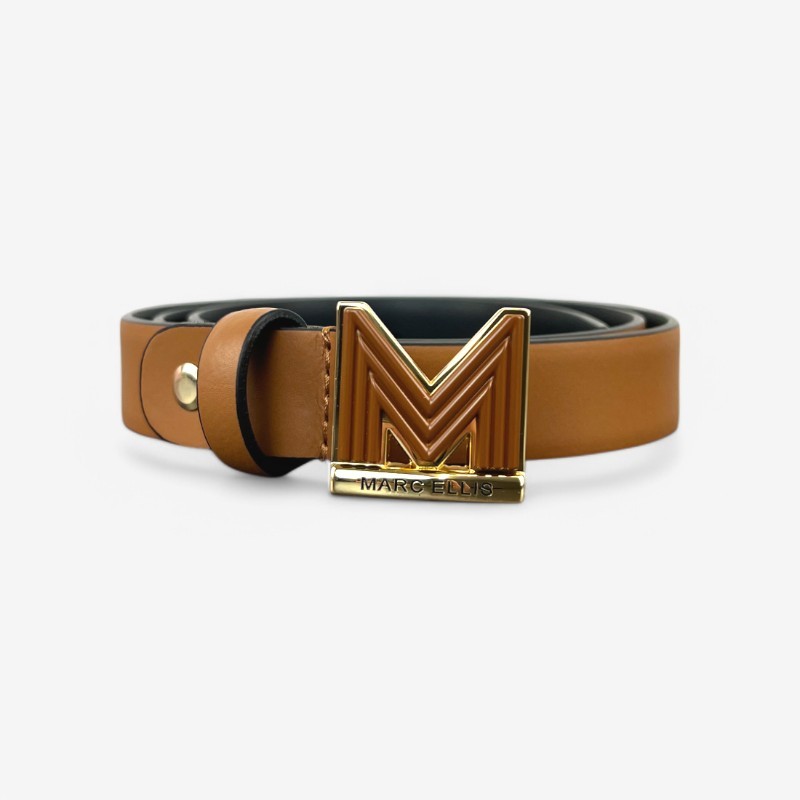 Пояс Cintura Donna Marc Ellis Double Me 137 RU Карамелло/Золотой PE25