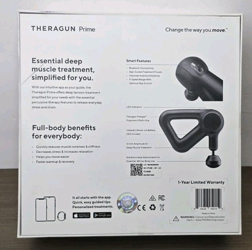 TheraGun Prime Therapie Massagepistole leises Tiefengewebe - 4. Gen - SCHWARZ 5 Geschwindigkeiten - Bild 10 von 17