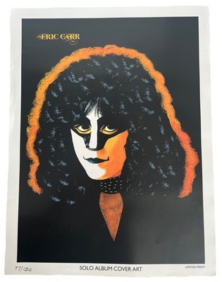 Eric Carr Kiss RARE 13 x17  # d/ 120 Solo Album Cover Art Poster G1
