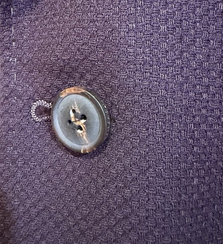 Peter Jackson Men’s Blazer Size 120R Linen Wool Blend Tailor–Made Purple Jacket - Picture 6 of 12