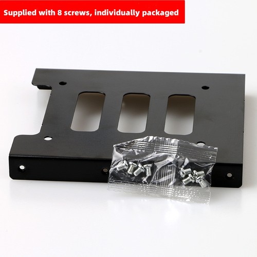 2.5" to 3.5" SSD HDD Hard Disk Drive Bays Holder Metal Mounting Bracket Adapter - Zdjęcie 5 z 9