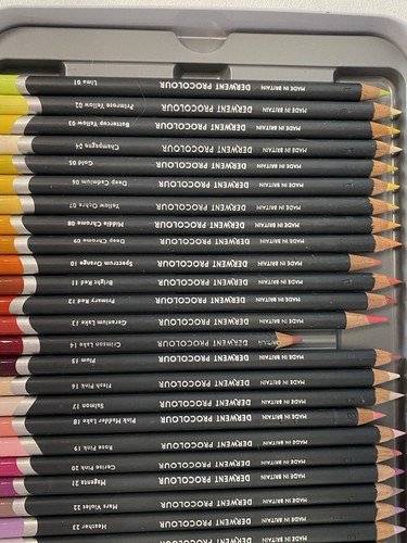Derwent Procolour Pencil Set of 72 Most New Professional Quality in Tin K5 - Picture 4 of 10