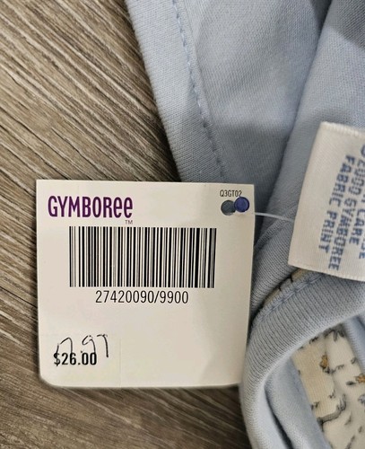 Vintage 2000 Gymboree Baby Blanket Boys A Walk In The Woods NEW NWT Blue Foxes - Picture 4 of 8