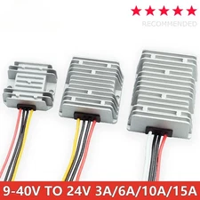 DC 9-40V to DC 24V 2A 10A 15A Boost Buck Converter Voltage Stabilizer Regulator