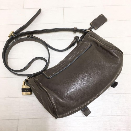 Bolso de Hombro Chloe Paddington Cuero Marrón Candado Llave Usado 1043 - Imagen 9 de 9