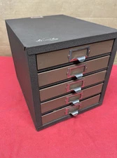 Excellent 5-D Kennedy 5 DRAWER METAL PARTS STORAGE/ORGANIZER W/ Terminals **USA*