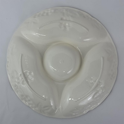 Weiß Keramik Lila Traube Cluster Chip Dip Gemüse Tablett 13 Zoll - Bild 5 von 5