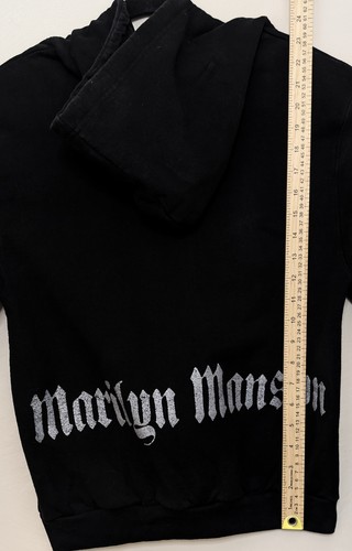 Marilyn Manson 2024 offizieller Hoodie klein schwarz 24" x 18" Global Merch - Bild 16 von 17