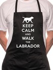 Keep Calm Walk The Labrador Dog Lover BBQ Cooking Novelty Apron