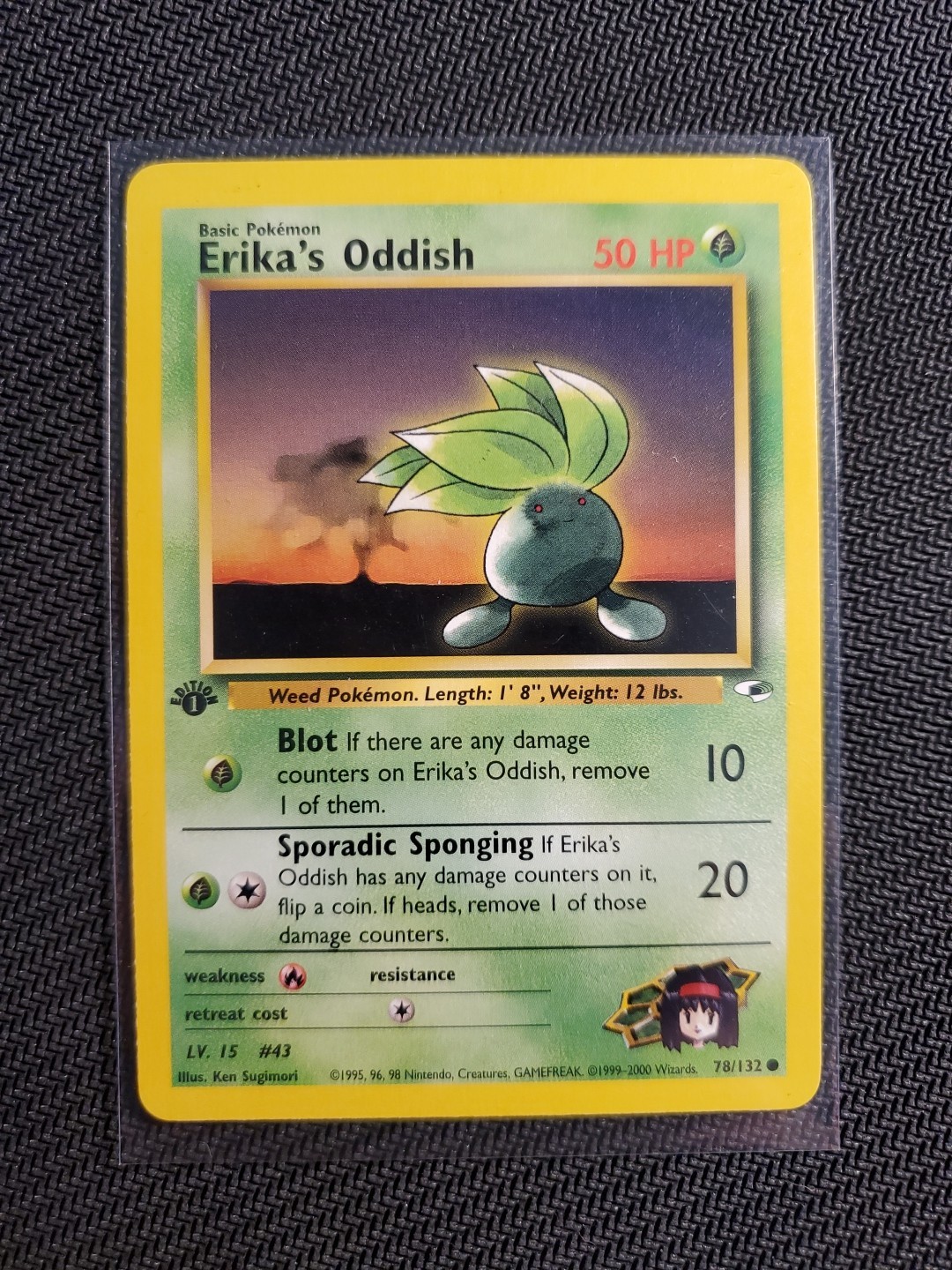 Erika's Oddish 78/132 - Gym Heroes - 1st Edition - WOTC - NM