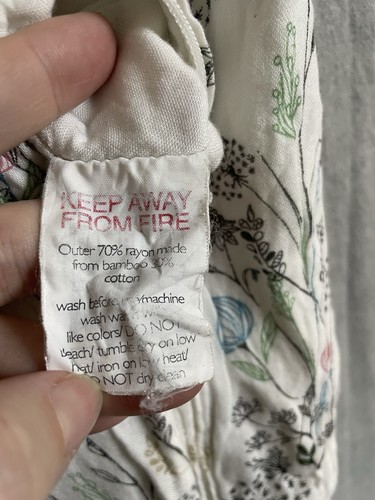 Nest Designs Sleeveless Sleep Sack Size L 12 + Months Lightweight Bamboo Cotton - Picture 8 of 10