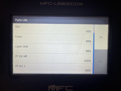 Brother Color MFC-L8900CDW All-In-One Laser Printer Page Count Below 3000 - Picture 11 of 12