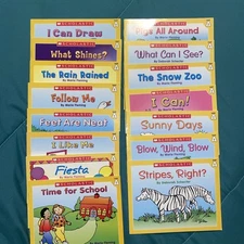 15 Scholastic Little Books Level A Yellow Series Early Phonic Readers