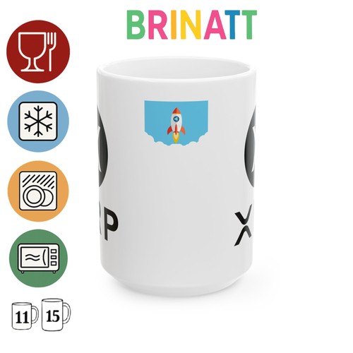 Keramiktasse - XRP Ripple Rocket - Krypto - Bull - Bild 2 von 9