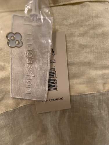 Magaschoni Ladies 100% Linen Button Up Shirt Size Large - Picture 7 of 8