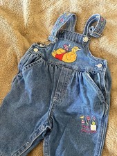 Pooh 100 Acre Collection Winnie the Pooh Embroidered Denim Overall 6/9 Months