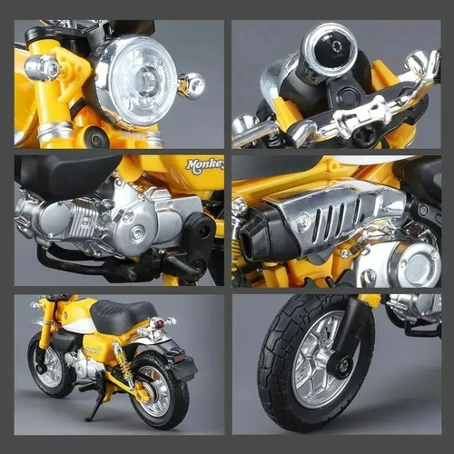 1:12 Honda Monkey 125 Alloy Diecast Model Motorcycle Bike Sound Light Kids Toys - Picture 4 of 12