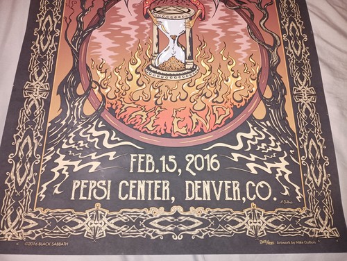 Black Sabbath The End Tour Poster 18x24 Denver CO Mike Dubois #202/450 15.02.2016 - Bild 9 von 13