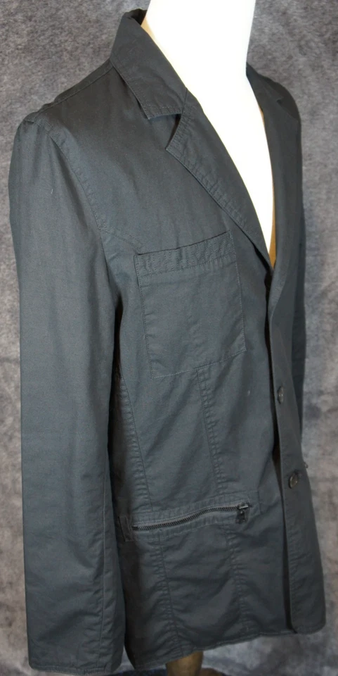 Chaqueta/abrigo negro reversible Kenneth Cole New York para hombre talla mediana Foto 3 de 4