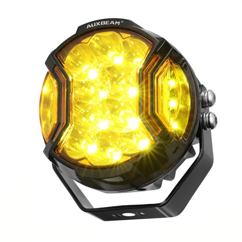 AUXBEAM 5" LED Work Light Amber Side Shooter For 2024 Polaris Sportsman XP 1000 - Picture 7 of 12