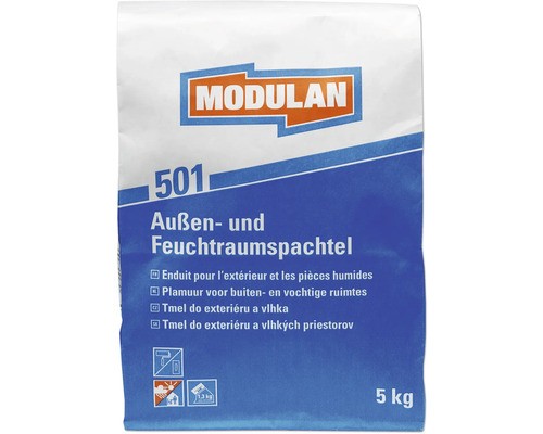 MODULAN 501 Aussen- und Feuchtraumspachtel weiß 5 kg - Bild 1 von 2