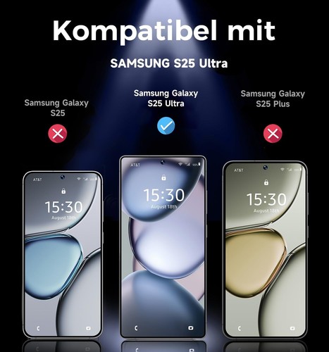 Displayschutzfolie für Samsung Galaxy S25 Ultra 9H 28-Grad Sichtschutz Blasen... - Bild 4 von 9
