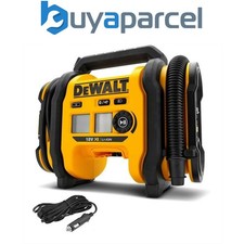 DeWalt DCC018N 18V XR Cordless Inflator Triple Source Bare + In Car 12v Charger